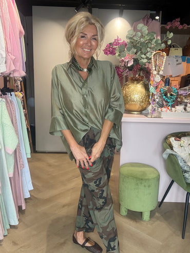 Blouse Viscose Groen