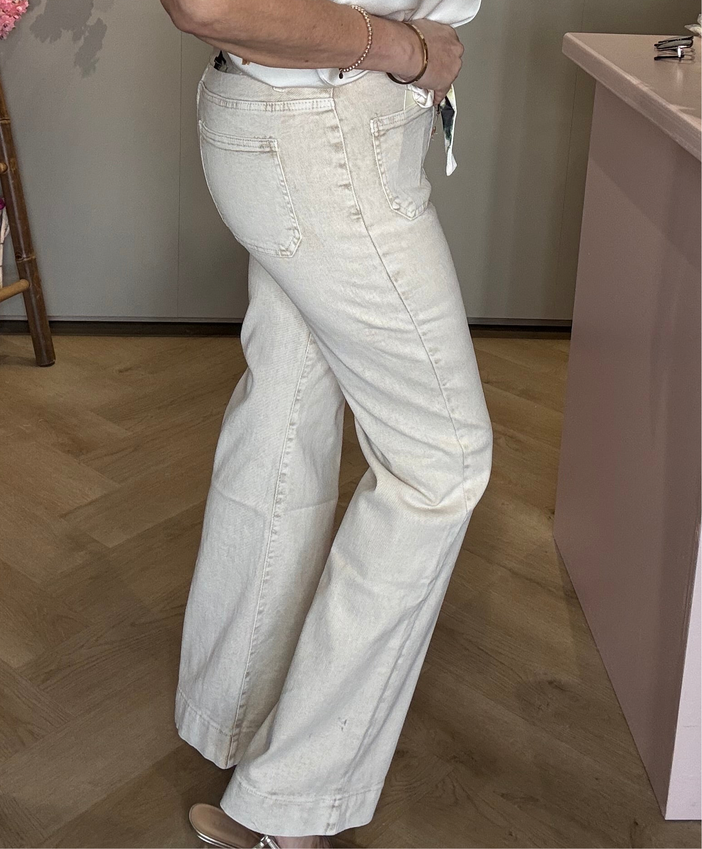 Jeans Broek beige