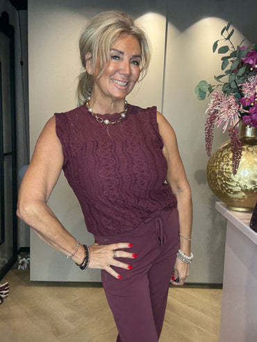 Mi Piace Top Burgundy Kant