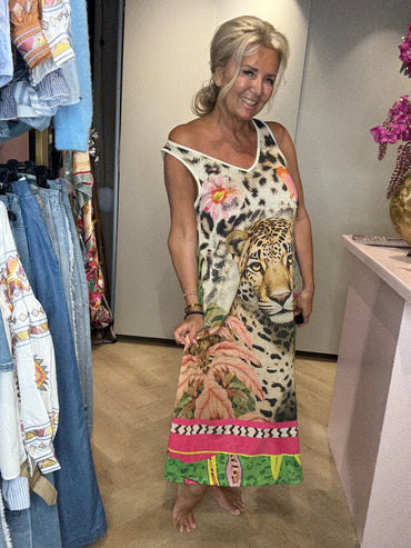 Dress Golden Bloom Fuchsia 🎀