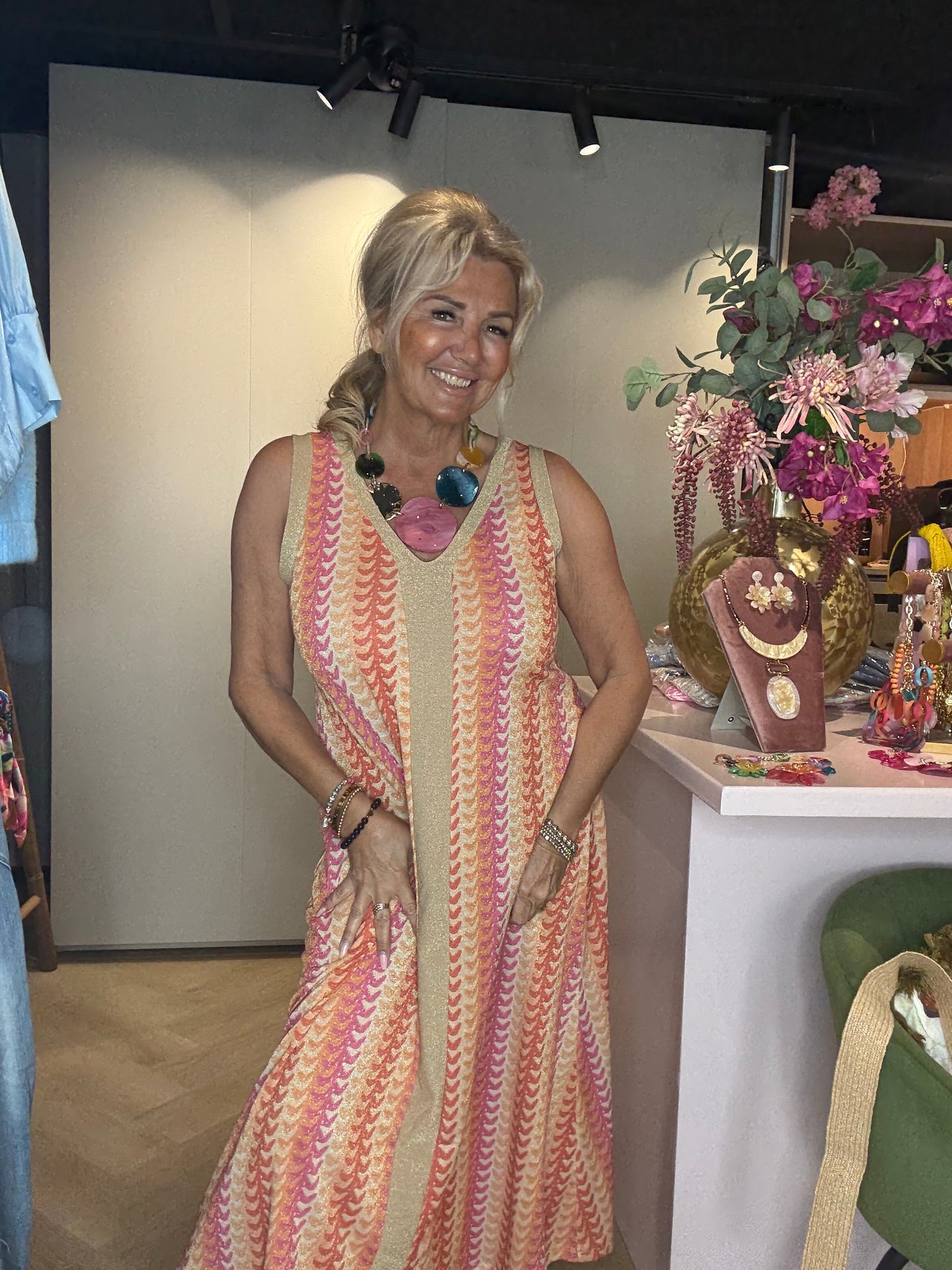 Jurk Luna Dress Oranje