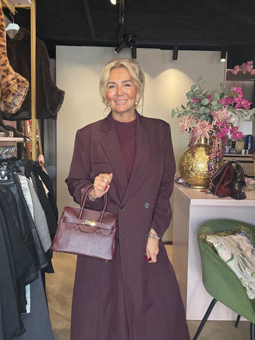 Blazer Mantel Burgundy