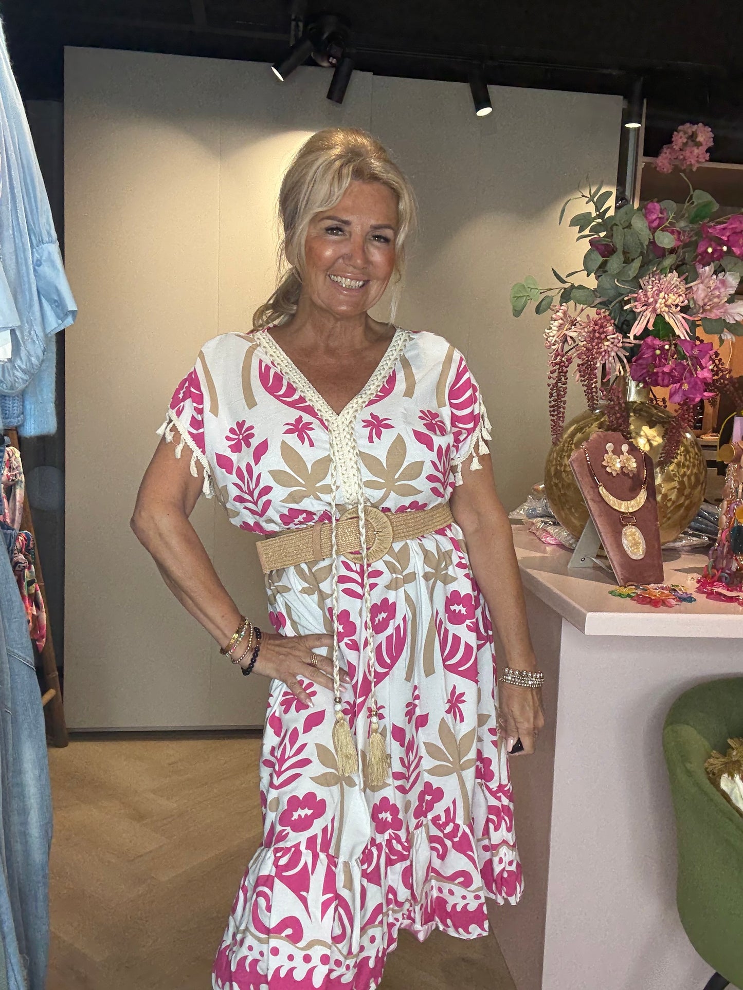 Jurk Tulum Dress Rose