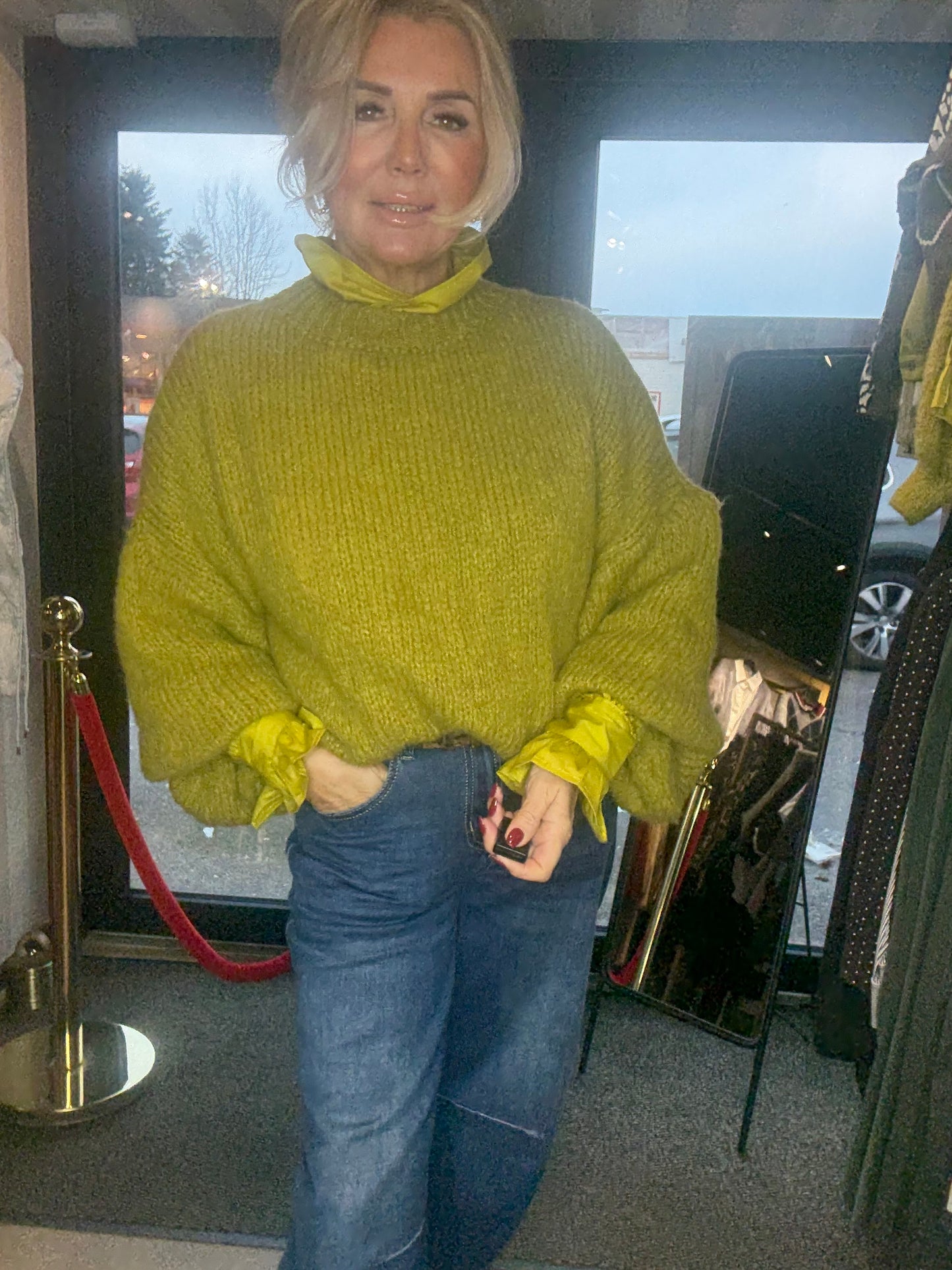 Trui Grof Lime Groen