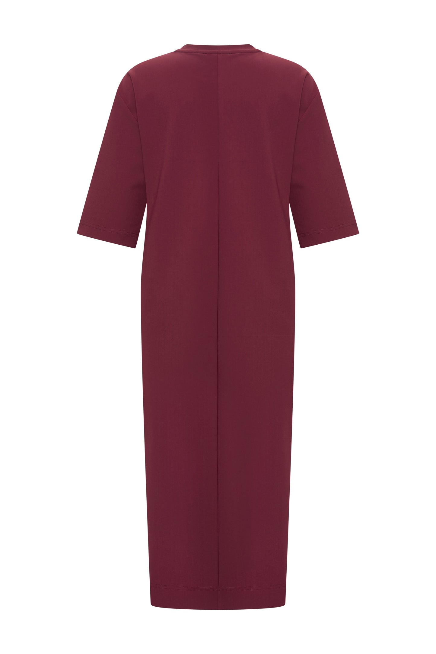 Mi Piace Bonded Travel Jurk Burgundy 202692