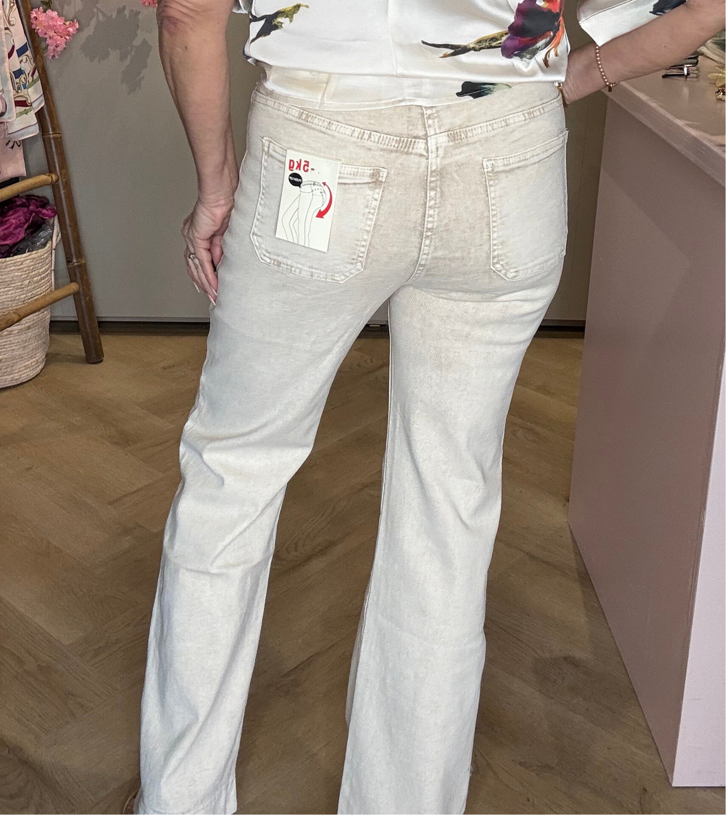Jeans Broek beige