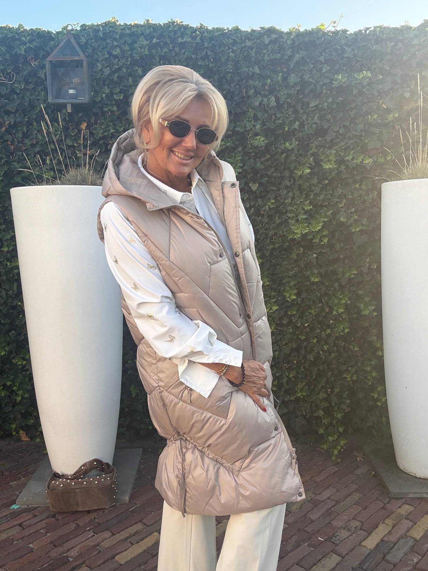 Body warmer Taupe Long