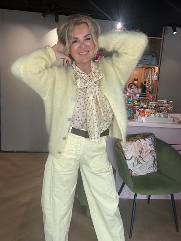 Vest Mohair Smørgul