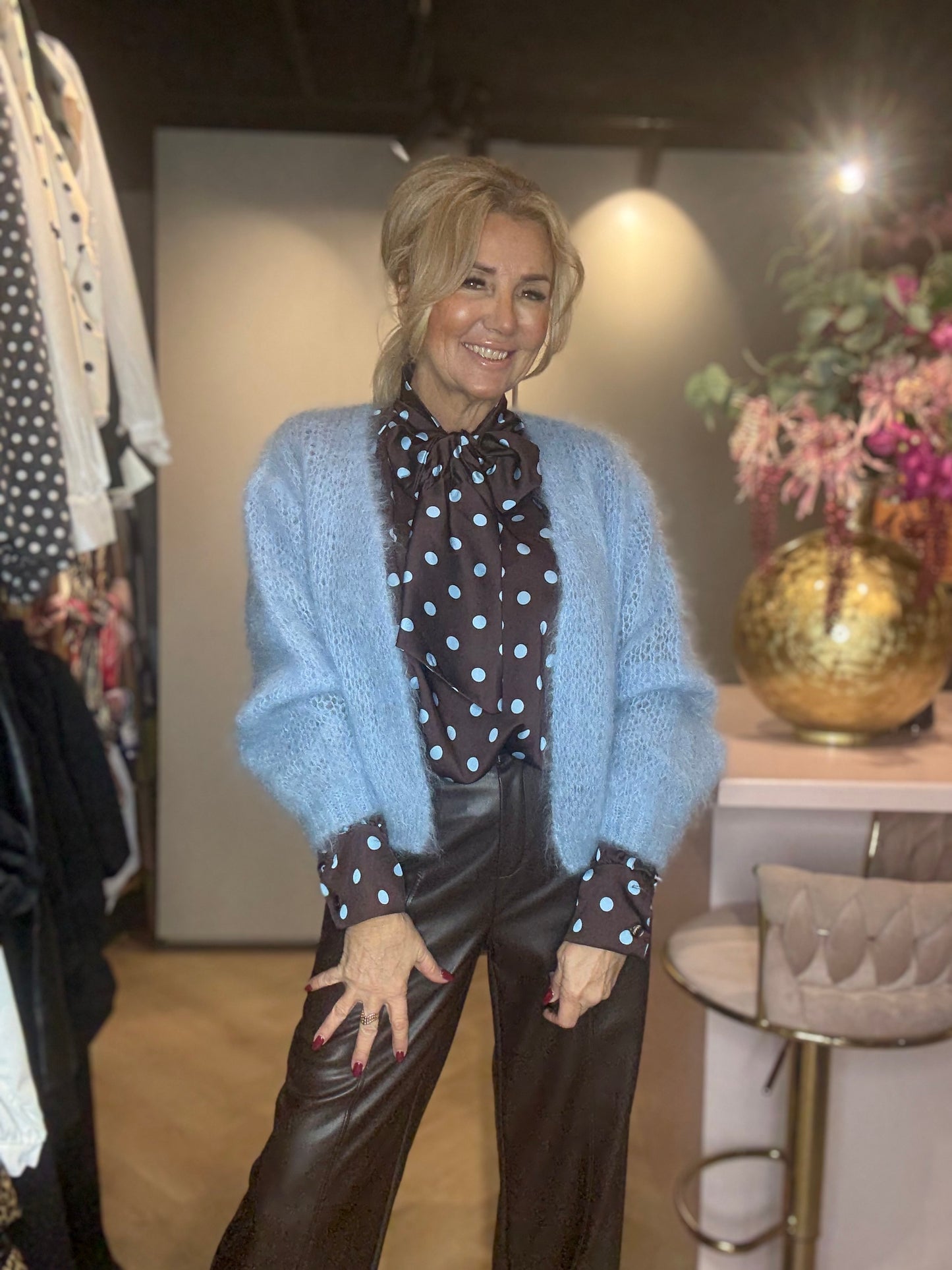 Mohair Vest Licht Blauw🩵