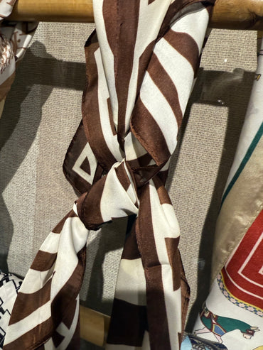 Sjaaltje zebra print Bruin