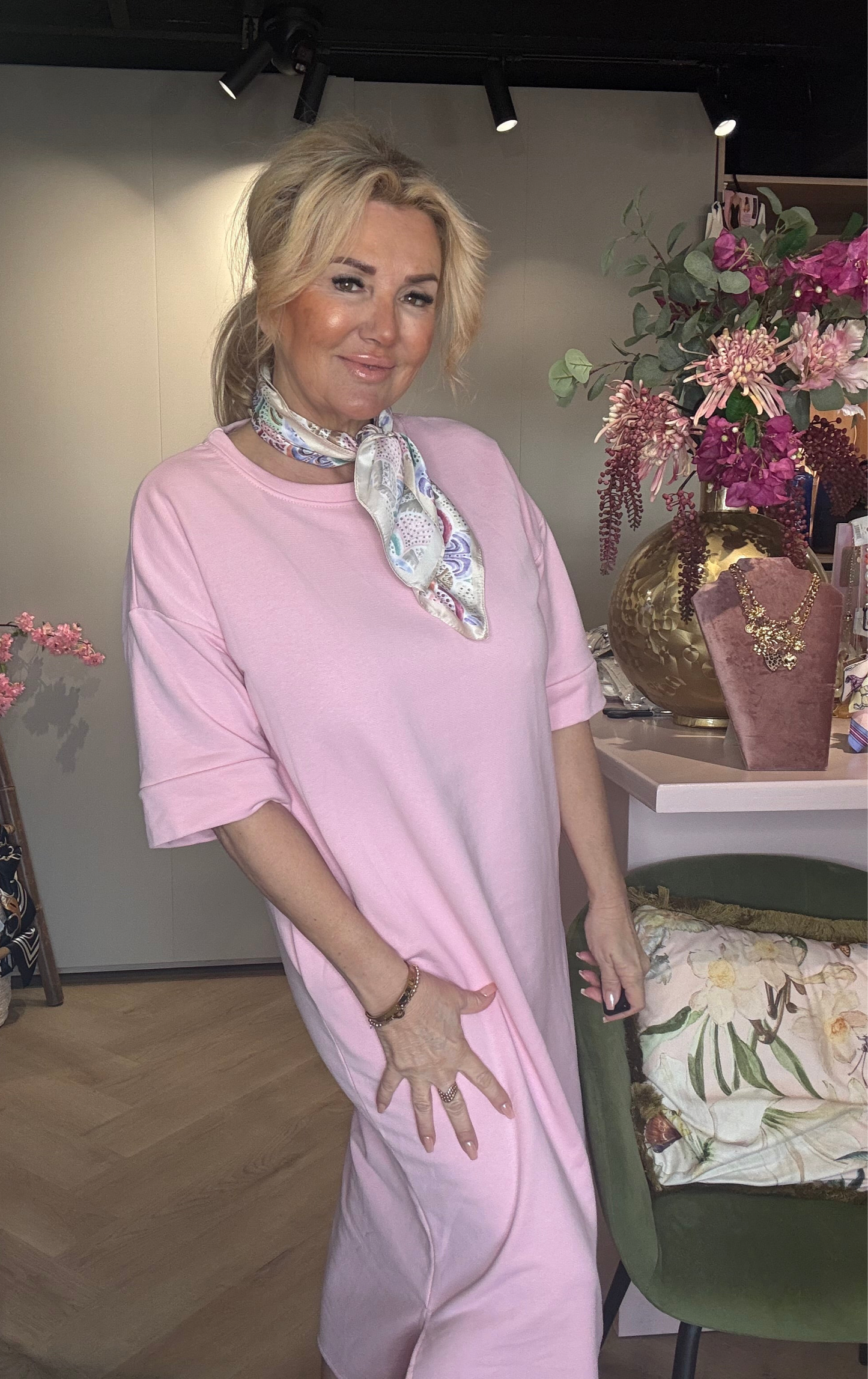 Jurk Sunny Comfydress Rose