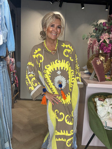 Jurk Bohemian Sun Kafta Taupe