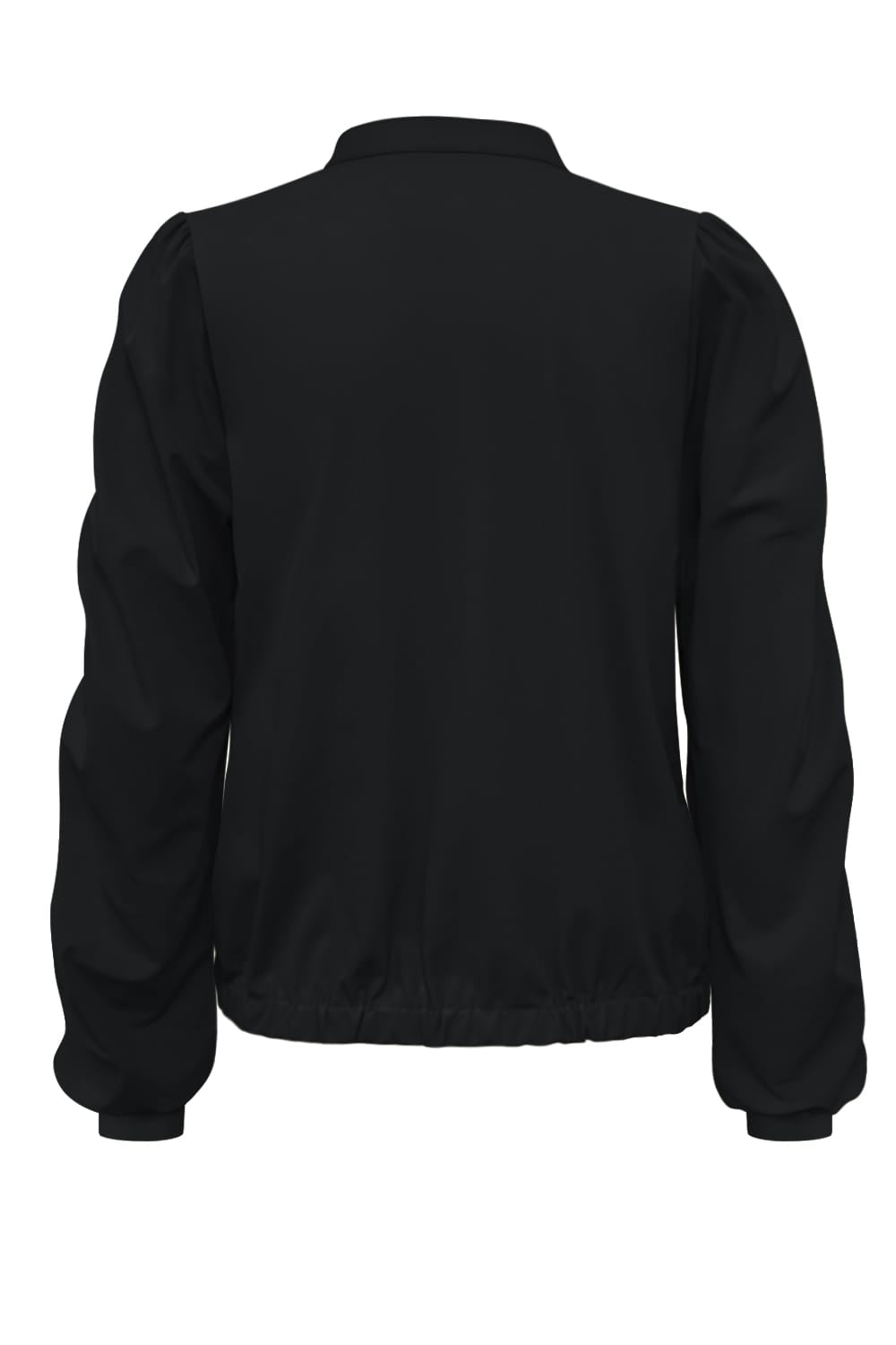 Jacket Triple Nine with gold rib on the sleeves and smoked JA92404 Zwart
