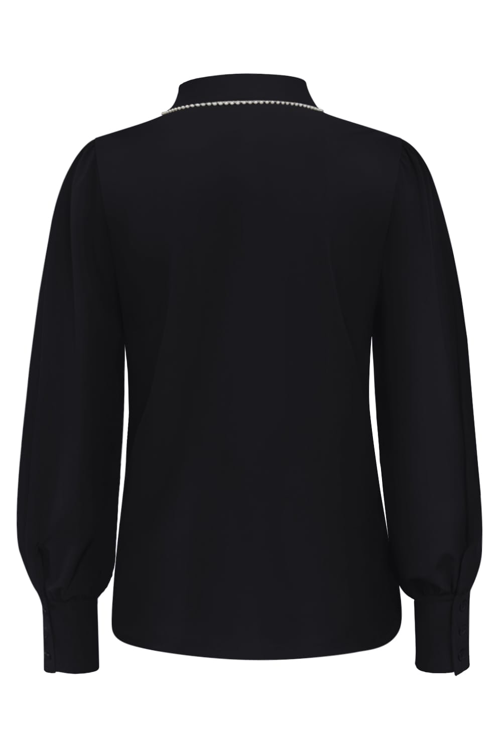 Top Triple Nine with pearls on collar TP6926 Black