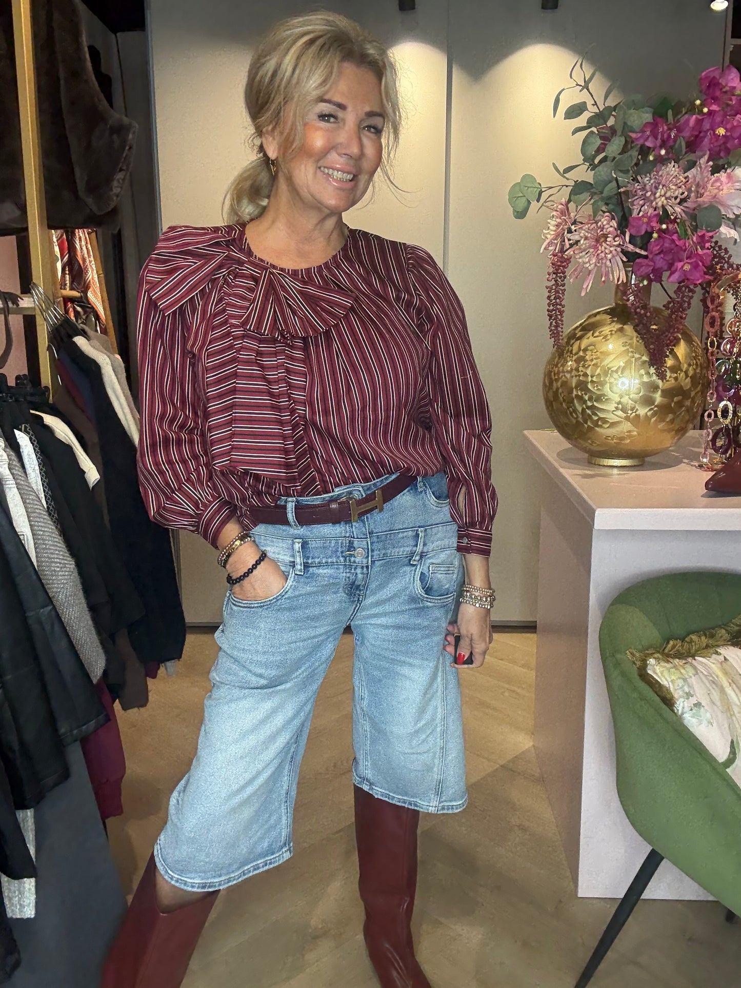 Jeans Bermuda Double Braced