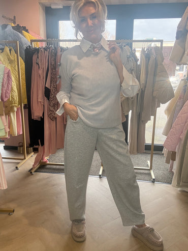 Jog broekje grijs ballon model