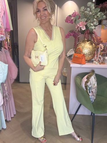 Mi Piace Bukser Straight Lemon Yellow MP202136