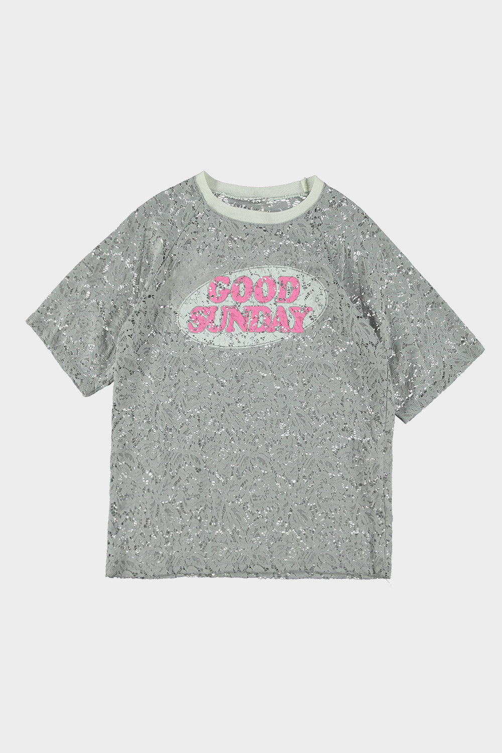 T-Shirt Kant Good Sunday Grijs