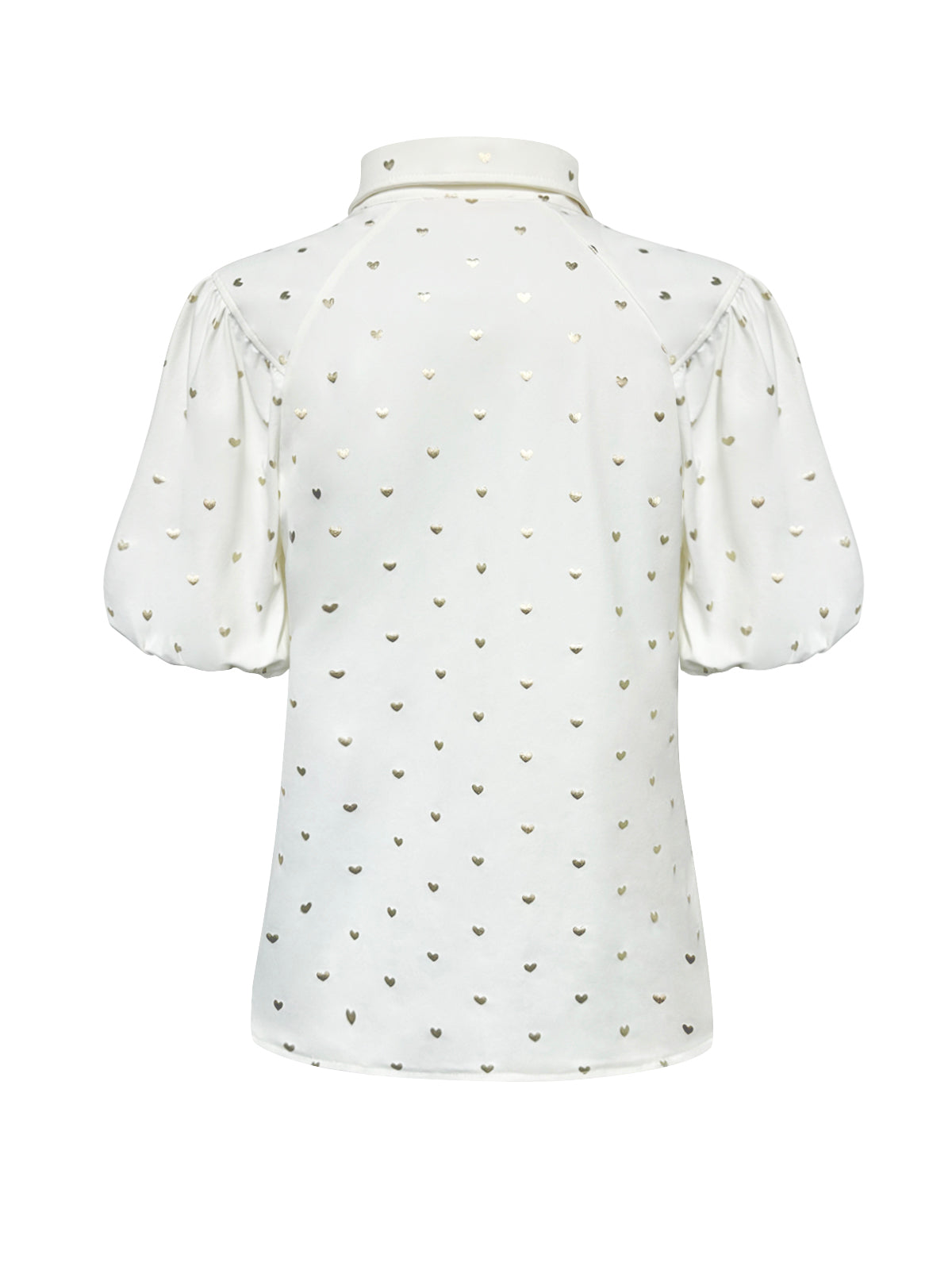 Blouse korte mouw Triple Nine Heart Print