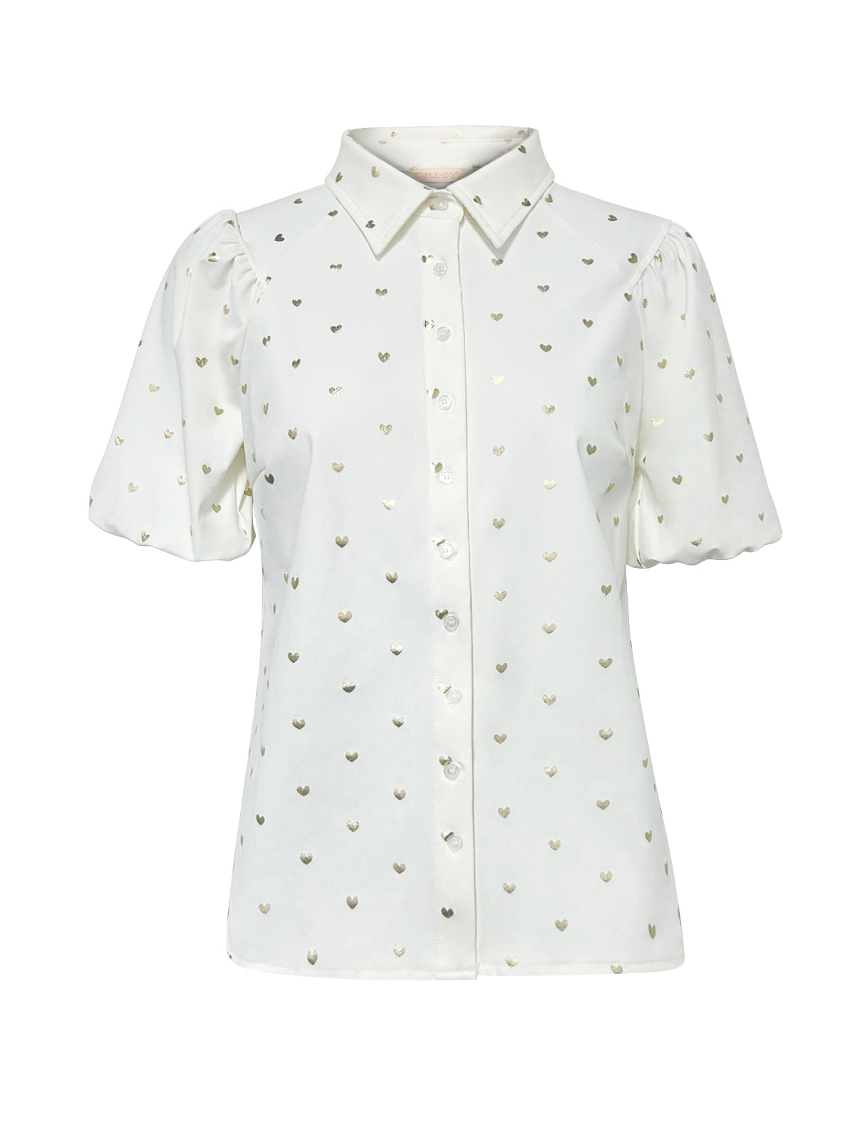 Blouse korte mouw Triple Nine Heart Print