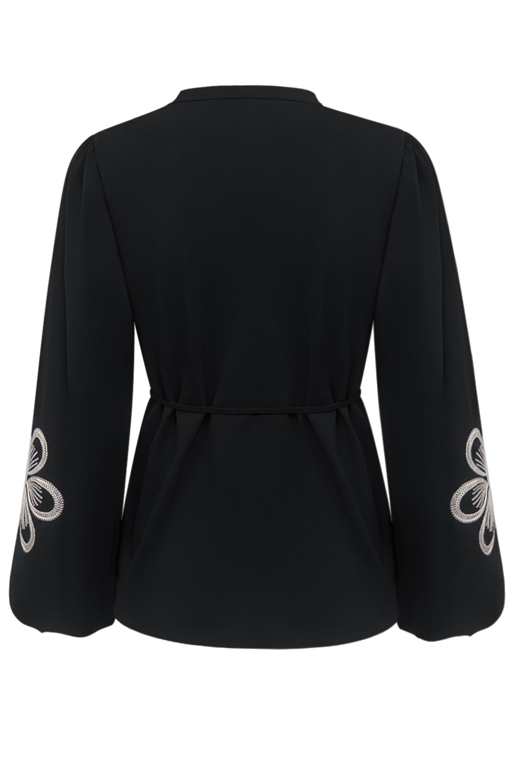 Triple Nine Blouse BLS5923 Broderie/Cord Zwart