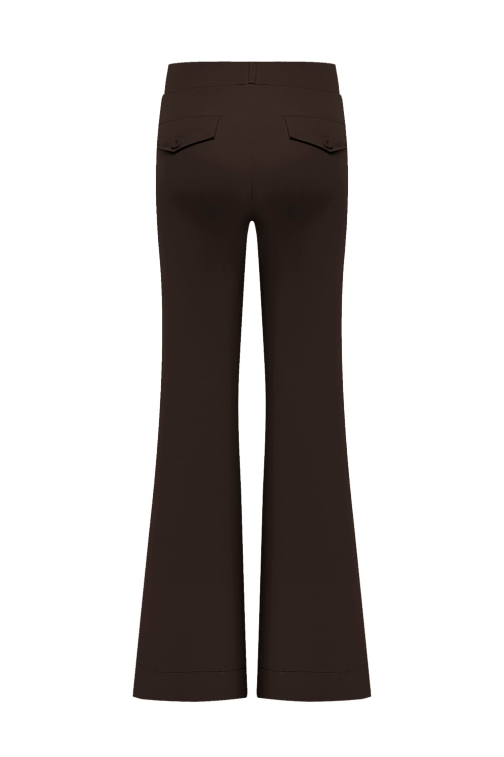Triple Nine Broek Flared BR2301 Donker Bruin