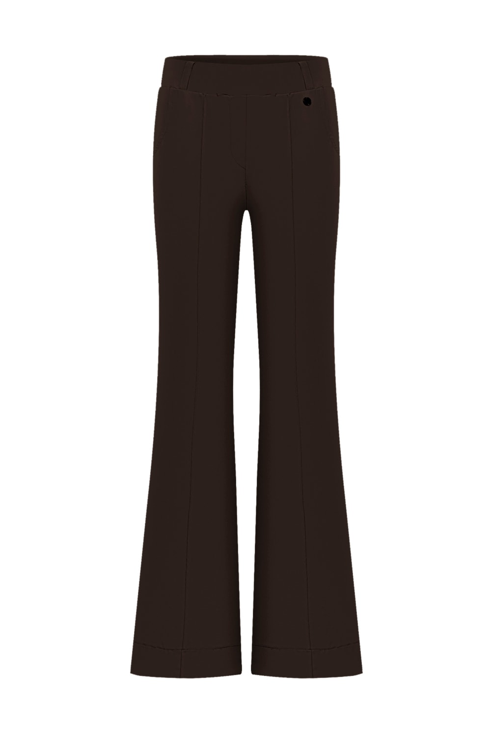 Triple Nine Broek Flared BR2301 Donker Bruin