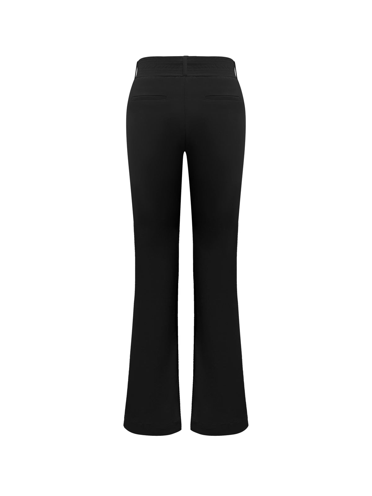 Triple Nine BR3002 Wide Leg Broek met Riem Zwart - achterkant
