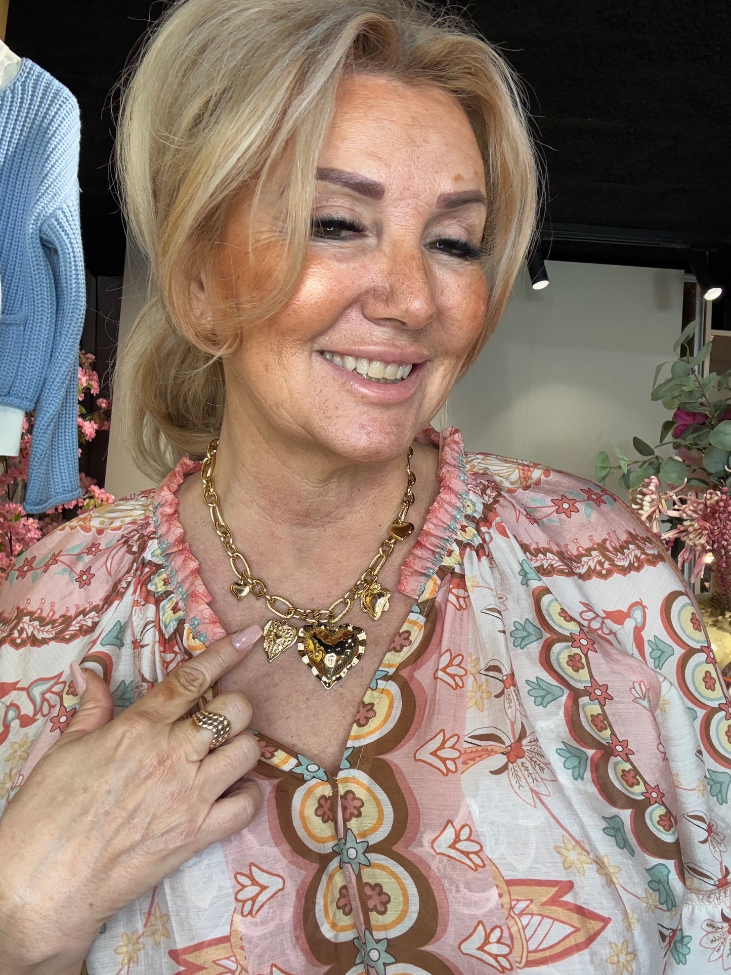 Blouse Boho Bo Poeder Roze
