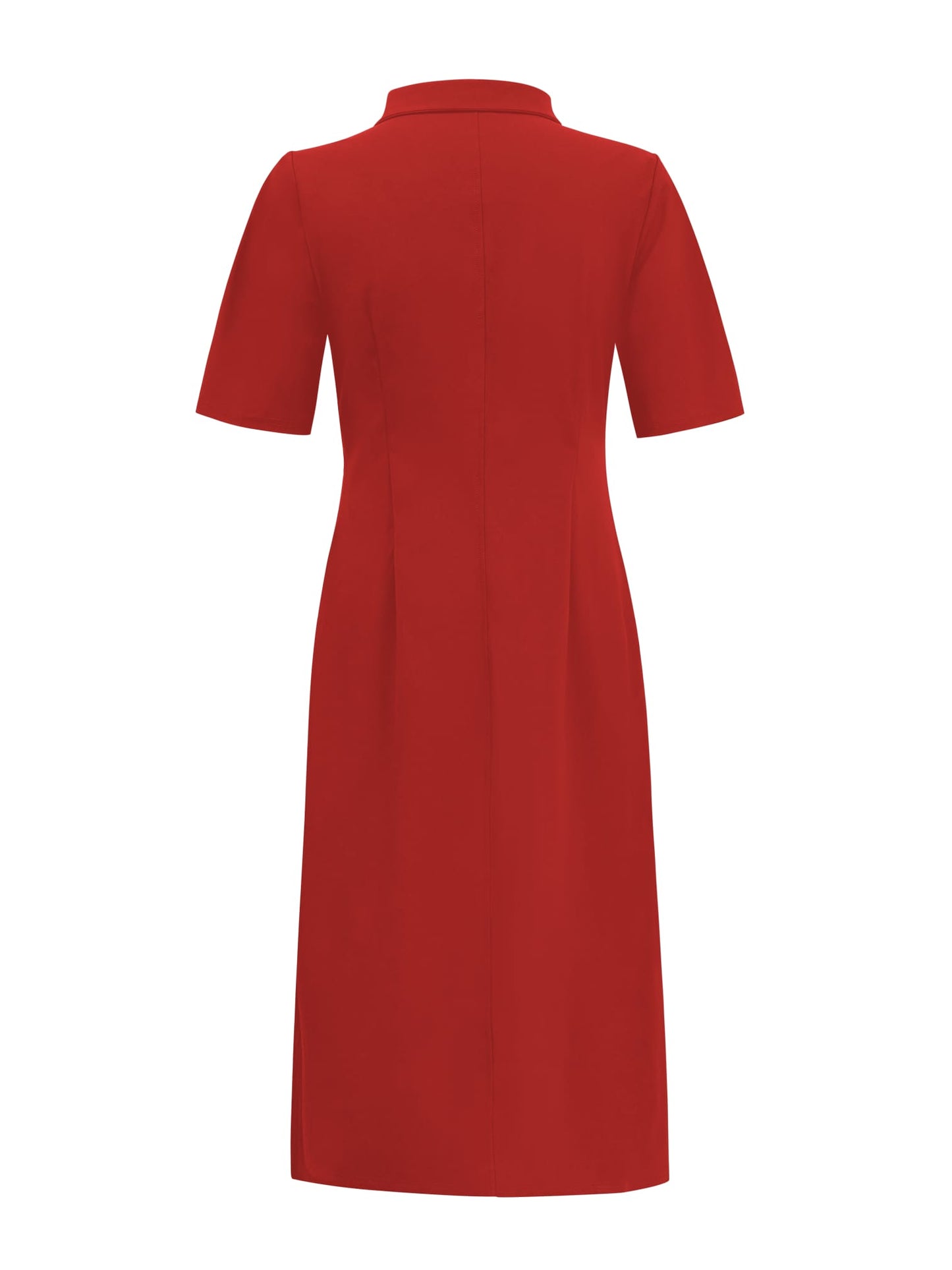 Jurk Triple Nine JK-51807 Korte Mouw Rood