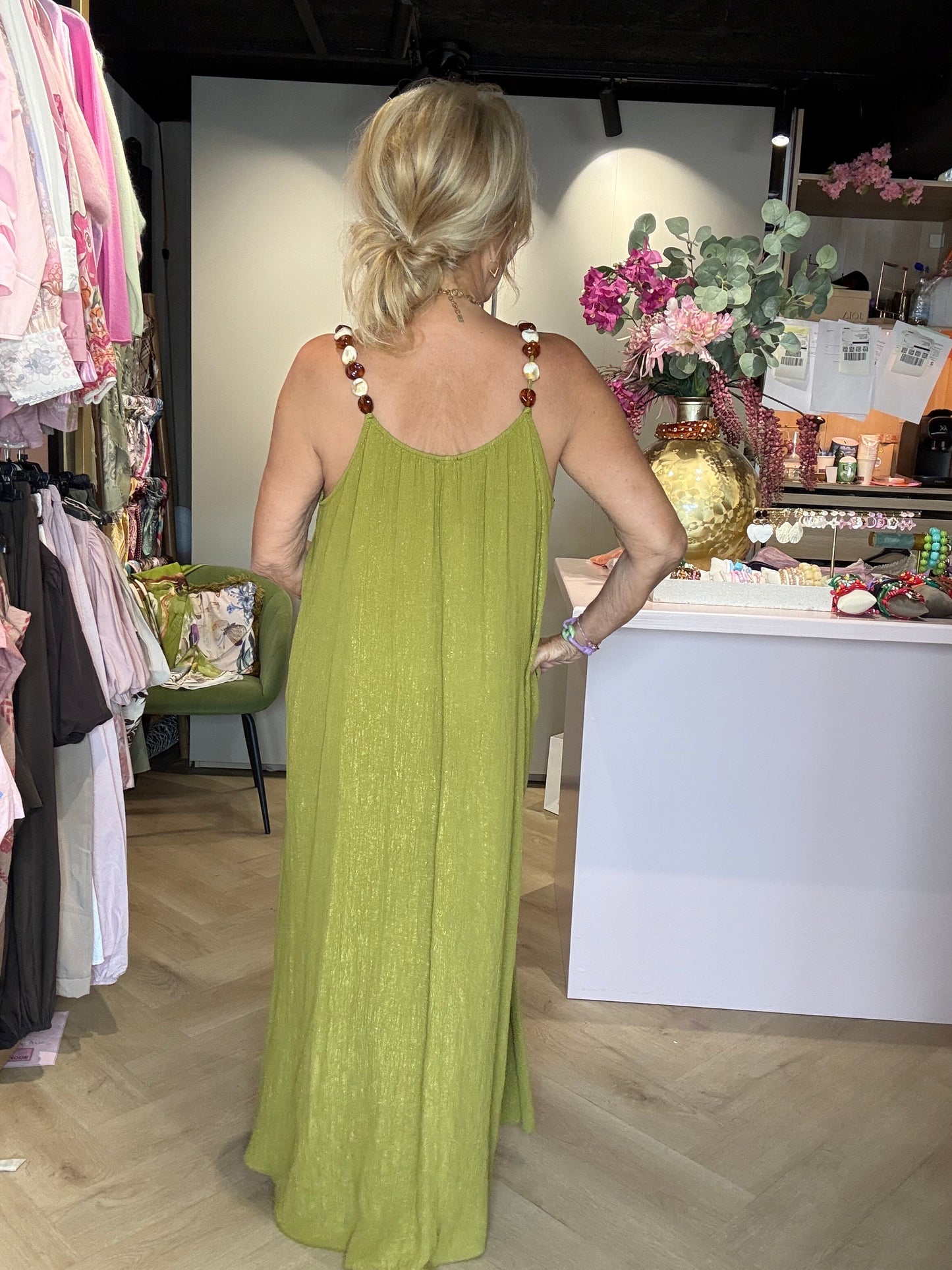 Jurk Barbados Matcha green