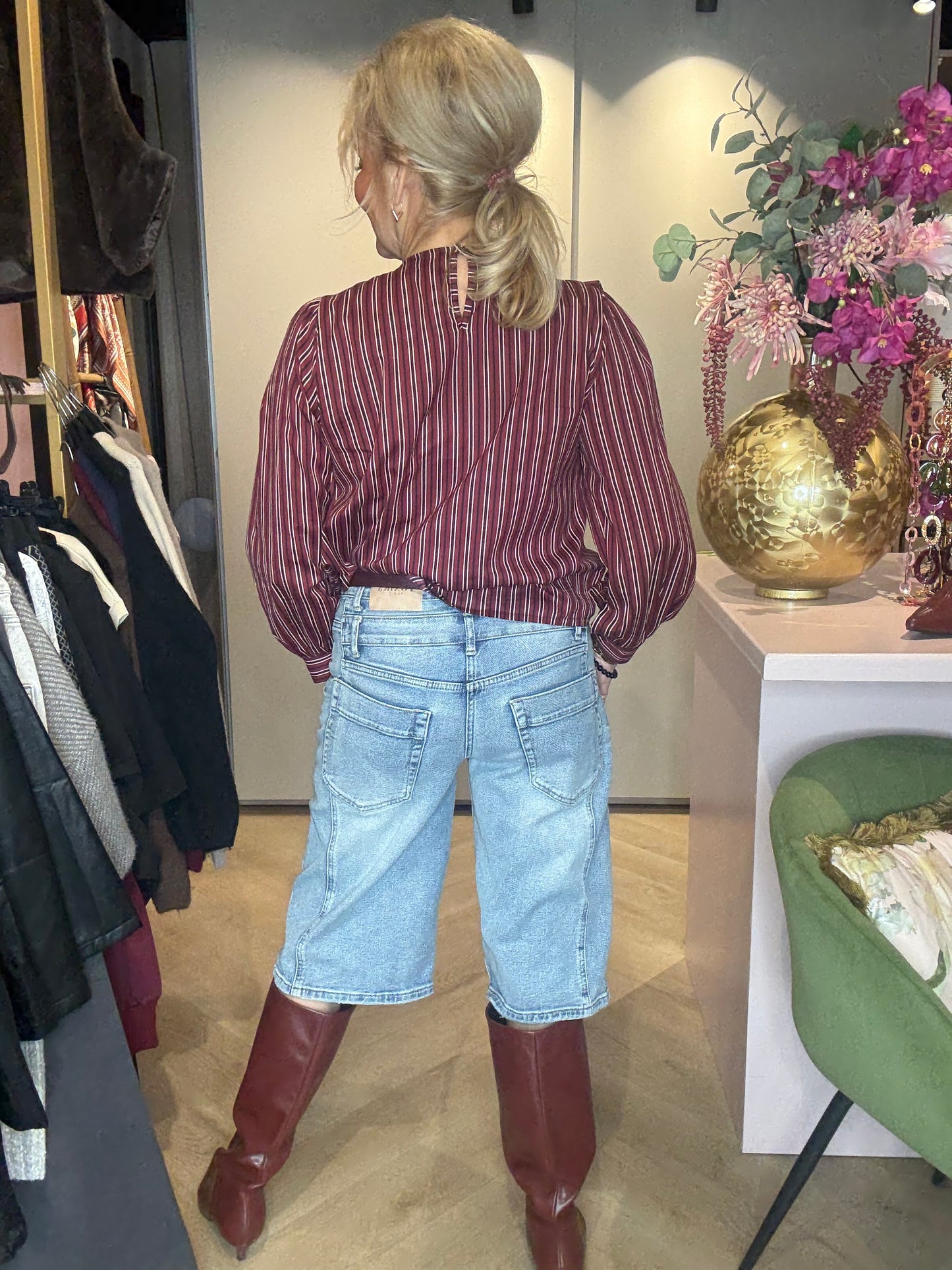 Jeans Bermuda Double Braced