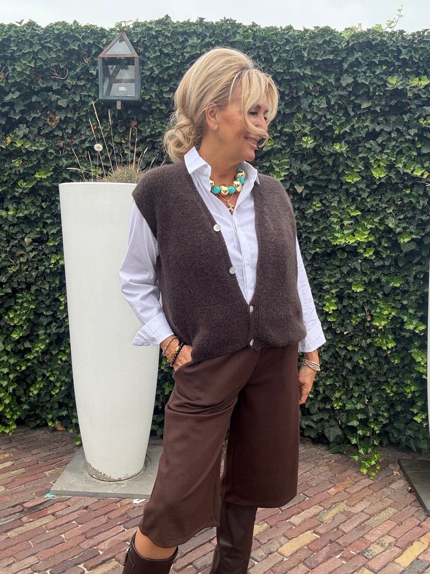 Gilet Bruin Baby Alpaca 🦙