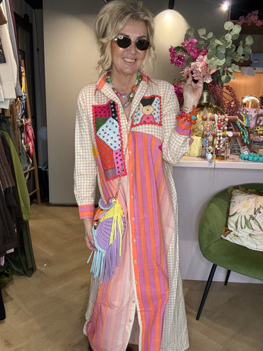 Sukienka patchworkowa