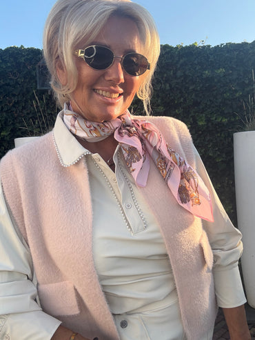 Triple Nine Gilet TR9001 Fluffy Poeder Rose