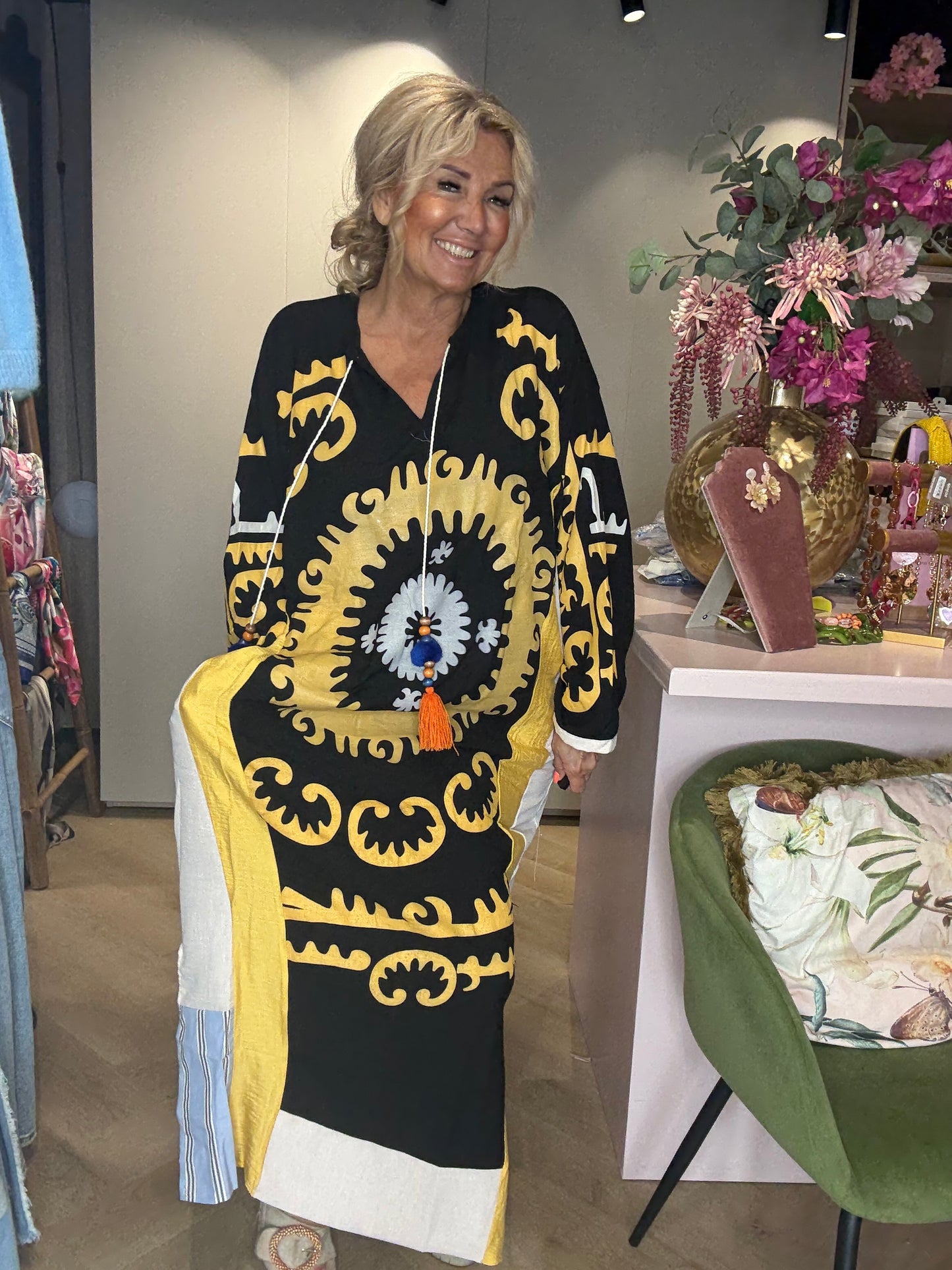 Jurk Bohemian Sun Kafta Zwart