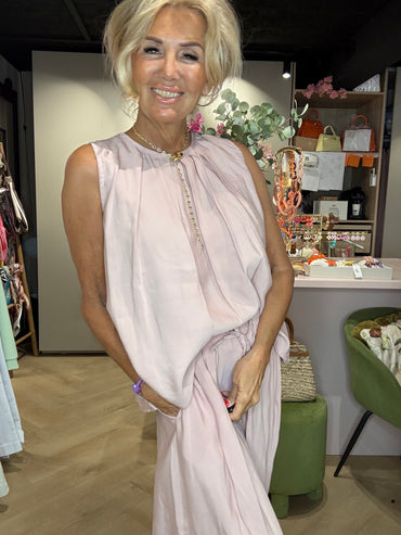 Top mouwloos Le chic Poederrose