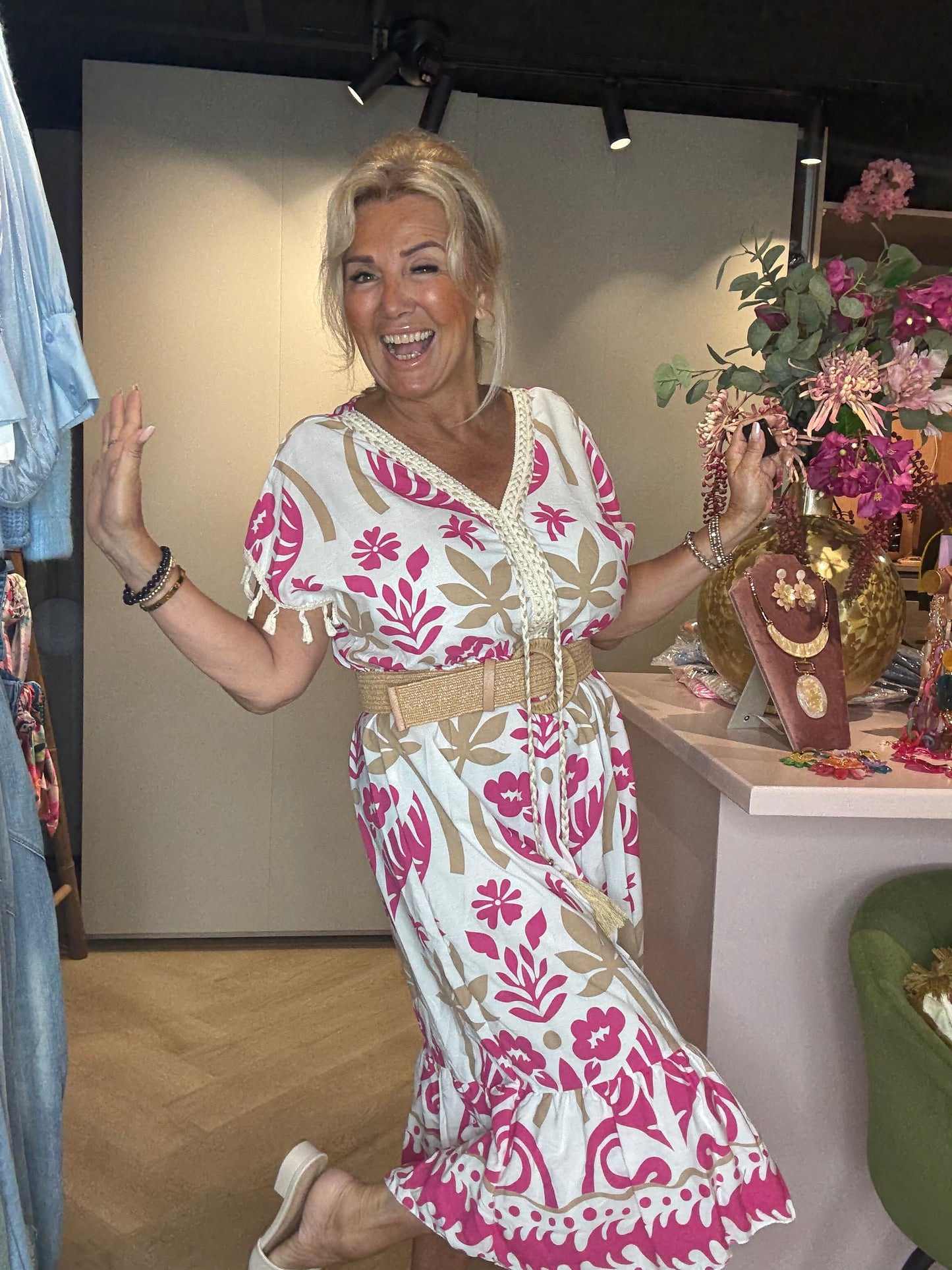 Jurk Tulum Dress Rose