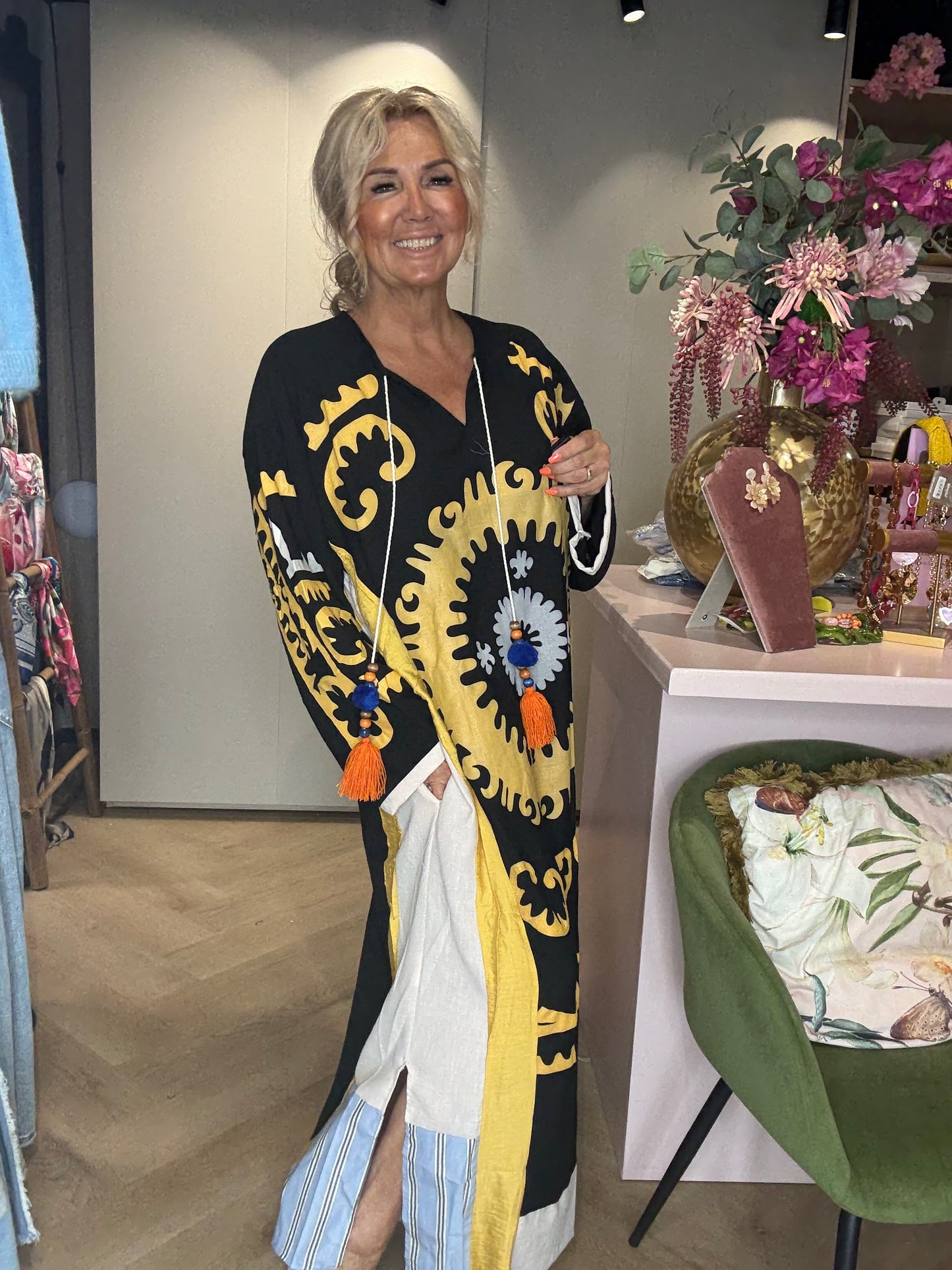 Jurk Bohemian Sun Kafta Zwart