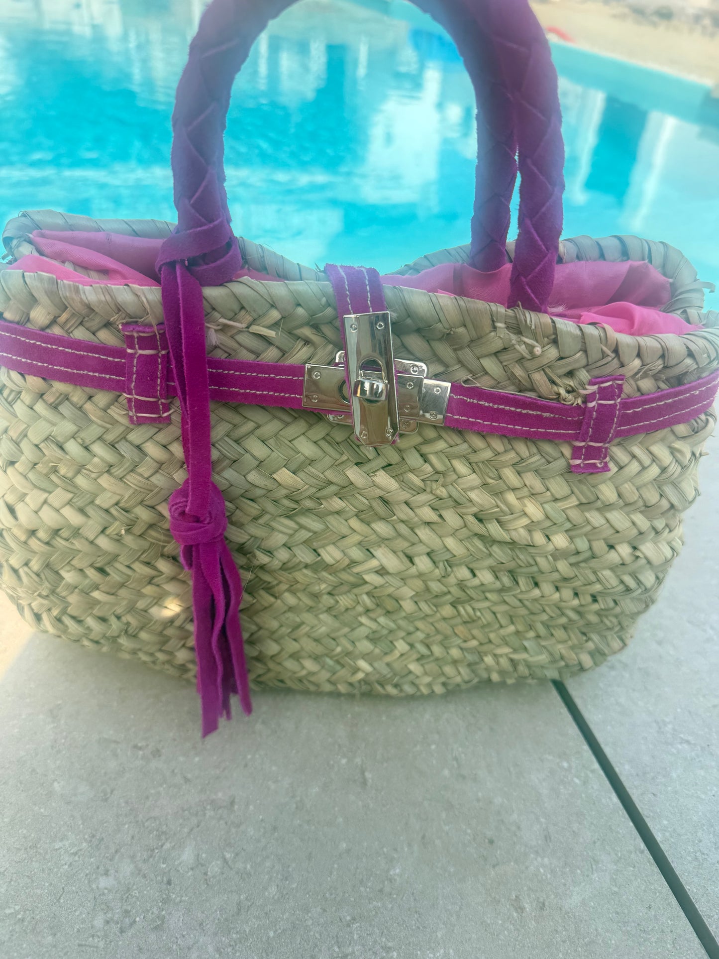 Bolso Mónaco pequeño fucsia