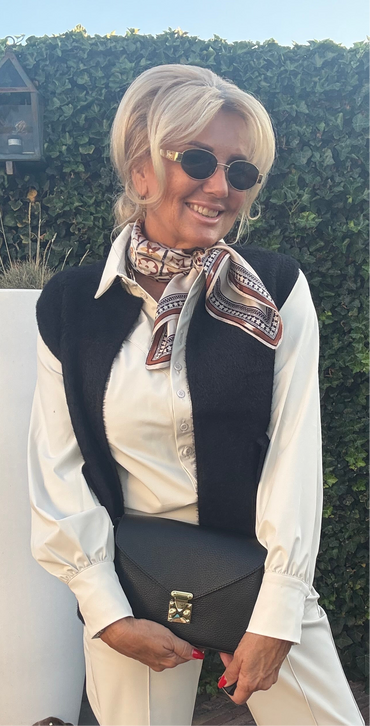 Triple Nine Gilet TR9001 Fluffy Zwart