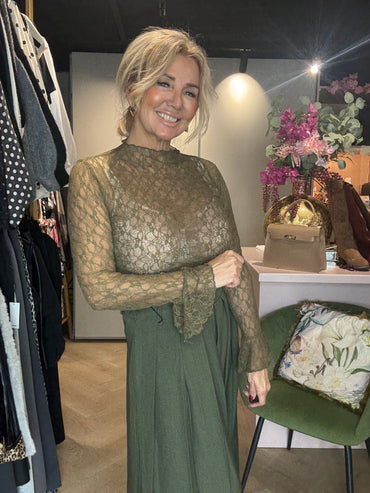 Lace top Army Green