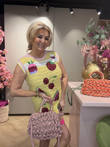 Jurk gehaakt Fruits Geel