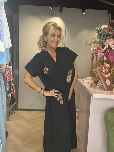 Jurk Pineapple Zwart