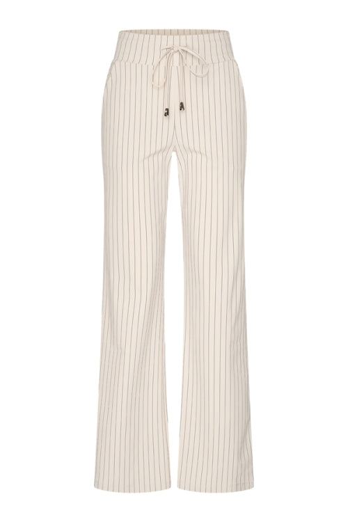 Broek Mi Piace 202136 Straight Pin Stripe Kit-Zwart