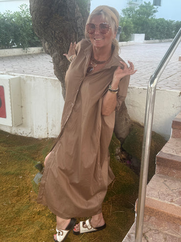 Jurk Eden Koffiebruin