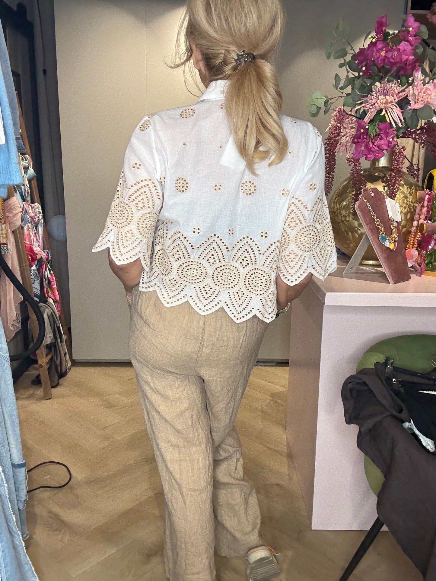 🌾 Blouse ‘Soleil 🌾 Wit