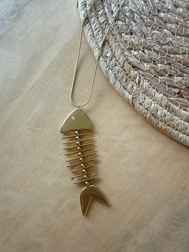 Ketting Lang Visgraat Gold