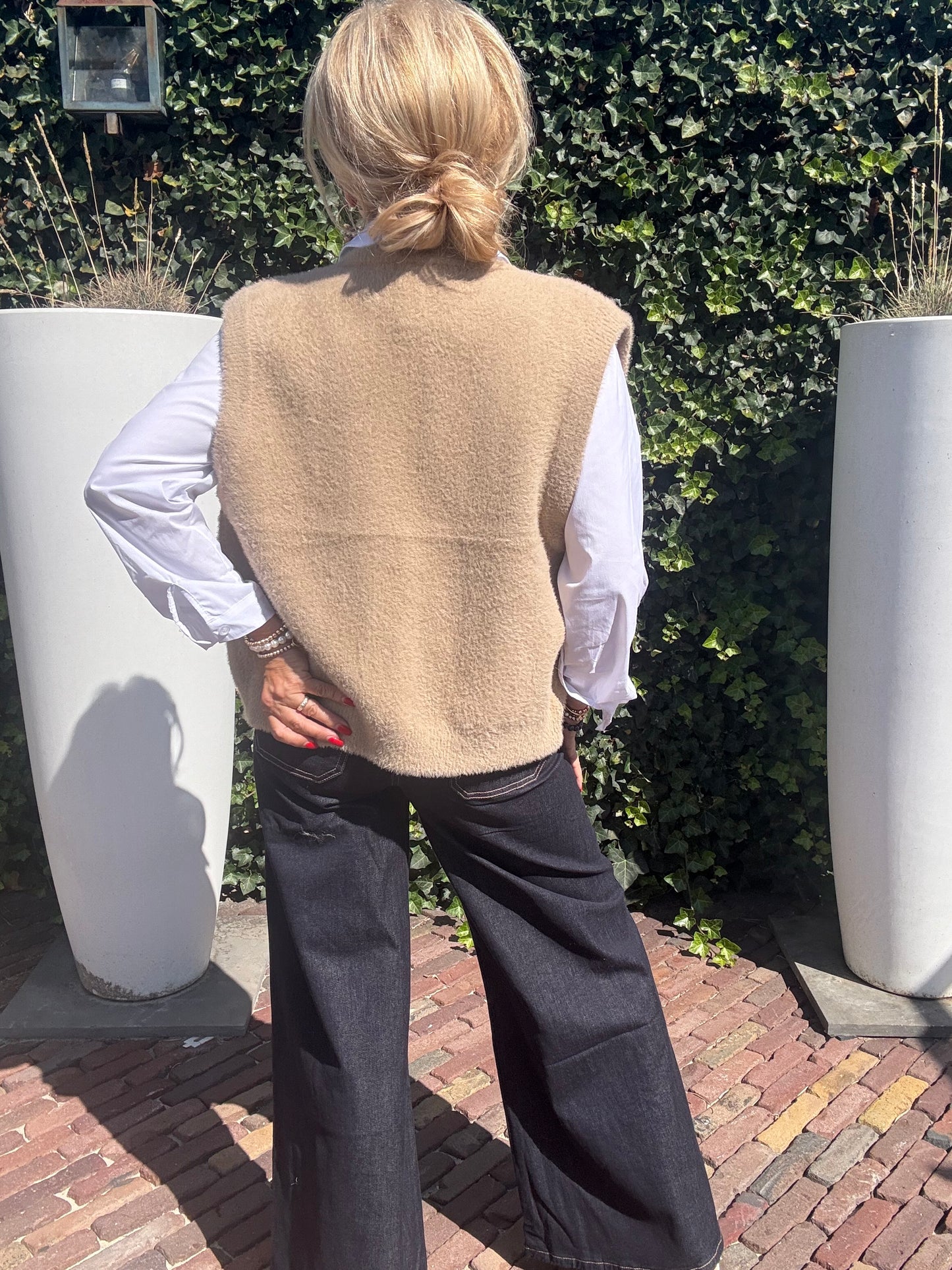 Triple Nine Gilet TR9001 Fluffy Beige