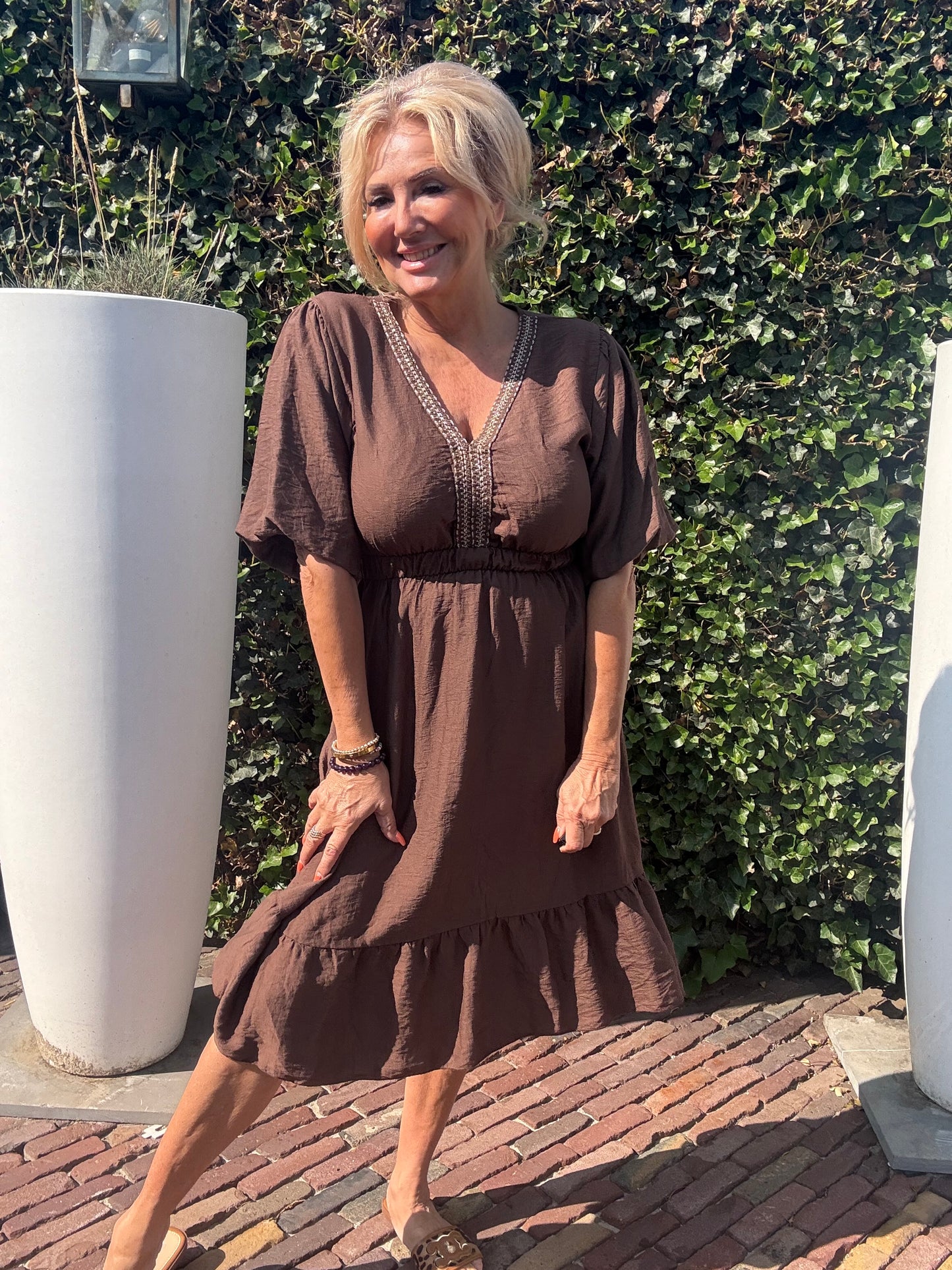 Dress soleil Midi Choco